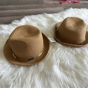 Twin boys/ girls summer hats set of two